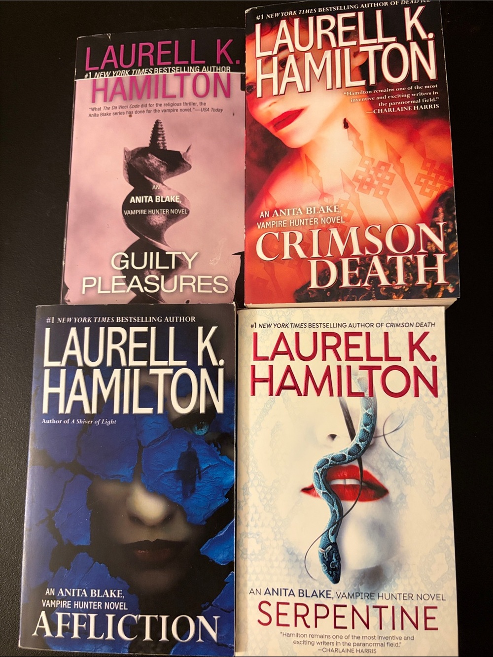 Laurell K. Hamilton
4 paperback books from the Anita Blake Vampire Hunter Series